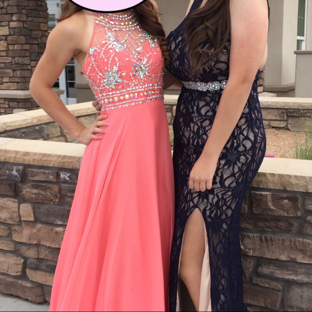 PINK CORAL PROM DRESS